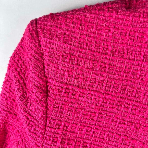 ZARA Tweed Structured Crop Blazer Size Small NWT - Picture 7 of 13